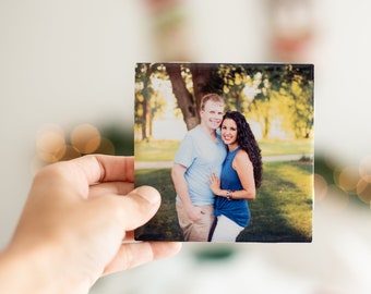 4"x4" Custom Photo Ceramic Tile with Easel Back actual size 4.25”x4.25” tile