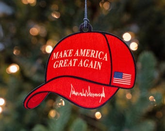 Make America Great Again Wood Ornament 2024