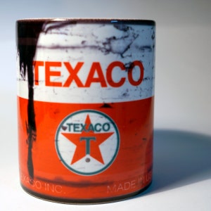 Texaco Motor Oil Can Coffee Mug 11 oz. Replica Cup