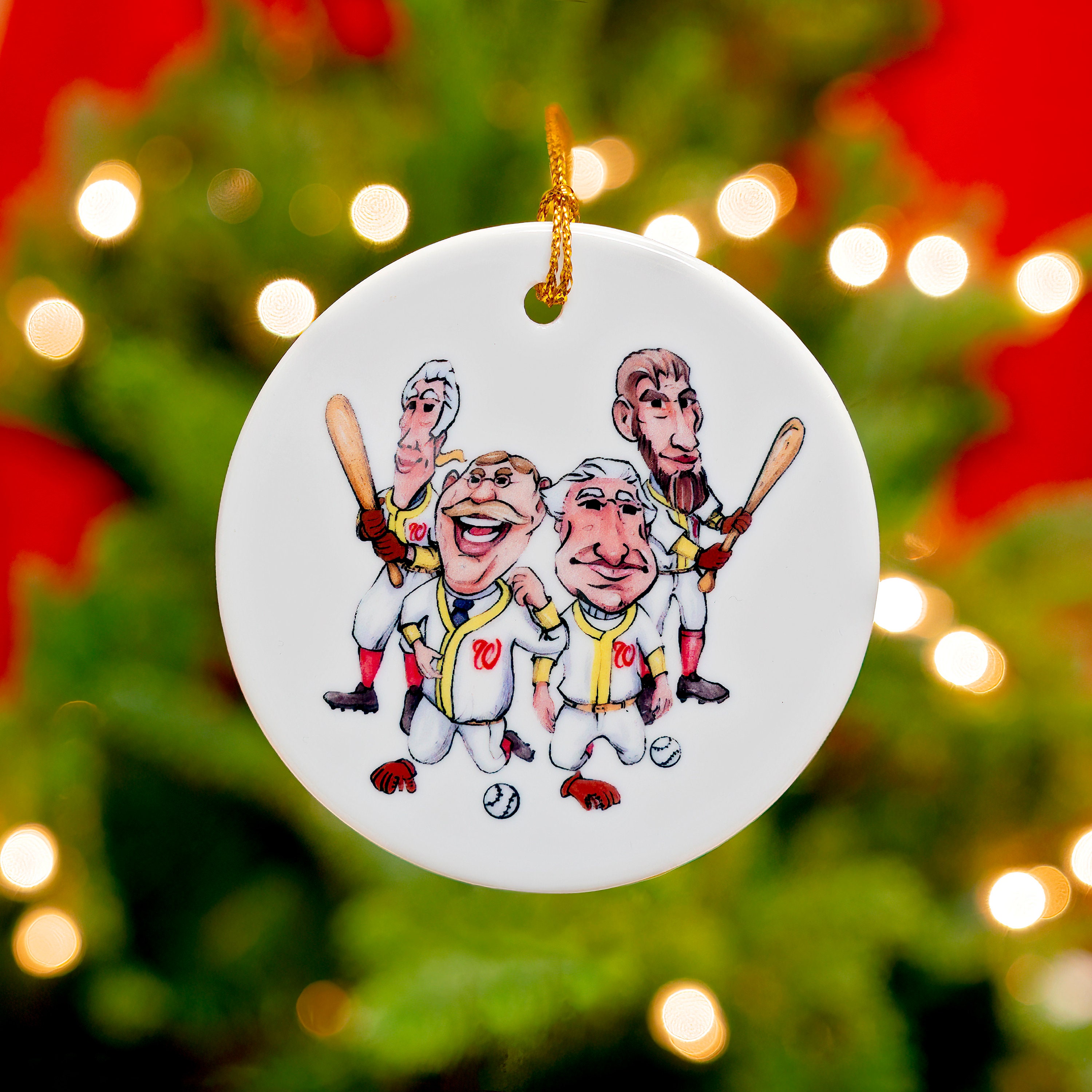 Discover President Washington Nationals Baseball 2019 Ceramic Christmas Ornament, World Series Champions