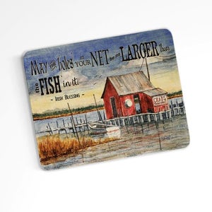 Fishing Pier Cutting Board, Dishwasher Safe Made in USA Kitchen
