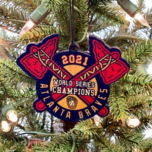 Atlanta Braves Christmas Ornament, 2021 World Series Champions, The Big Peach -  Ready to ship