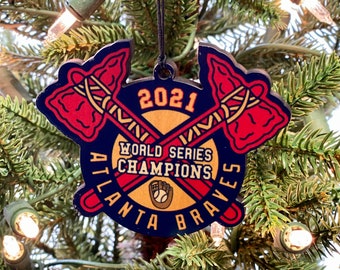 Atlanta Braves Christmas Ornament, 2021 World Series Champions, The Big Peach -  Ready to ship