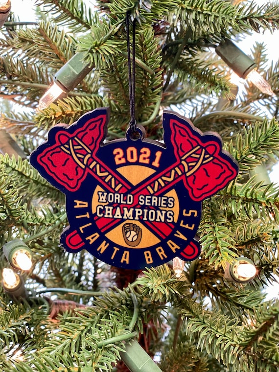 Atlanta Braves Christmas Ornament 2021 World Series Etsy