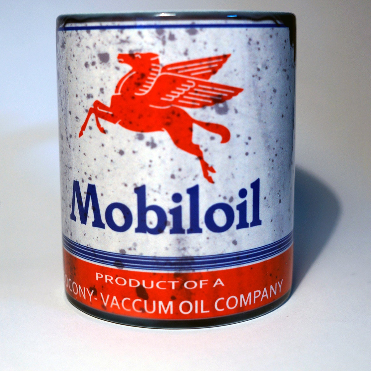 Mobil Motor Oil Can Coffee Mug 11 Oz. Replica Cup Etsy