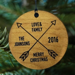 Family Ornament, 2020 Custom Name Ornaments, New Family Gift