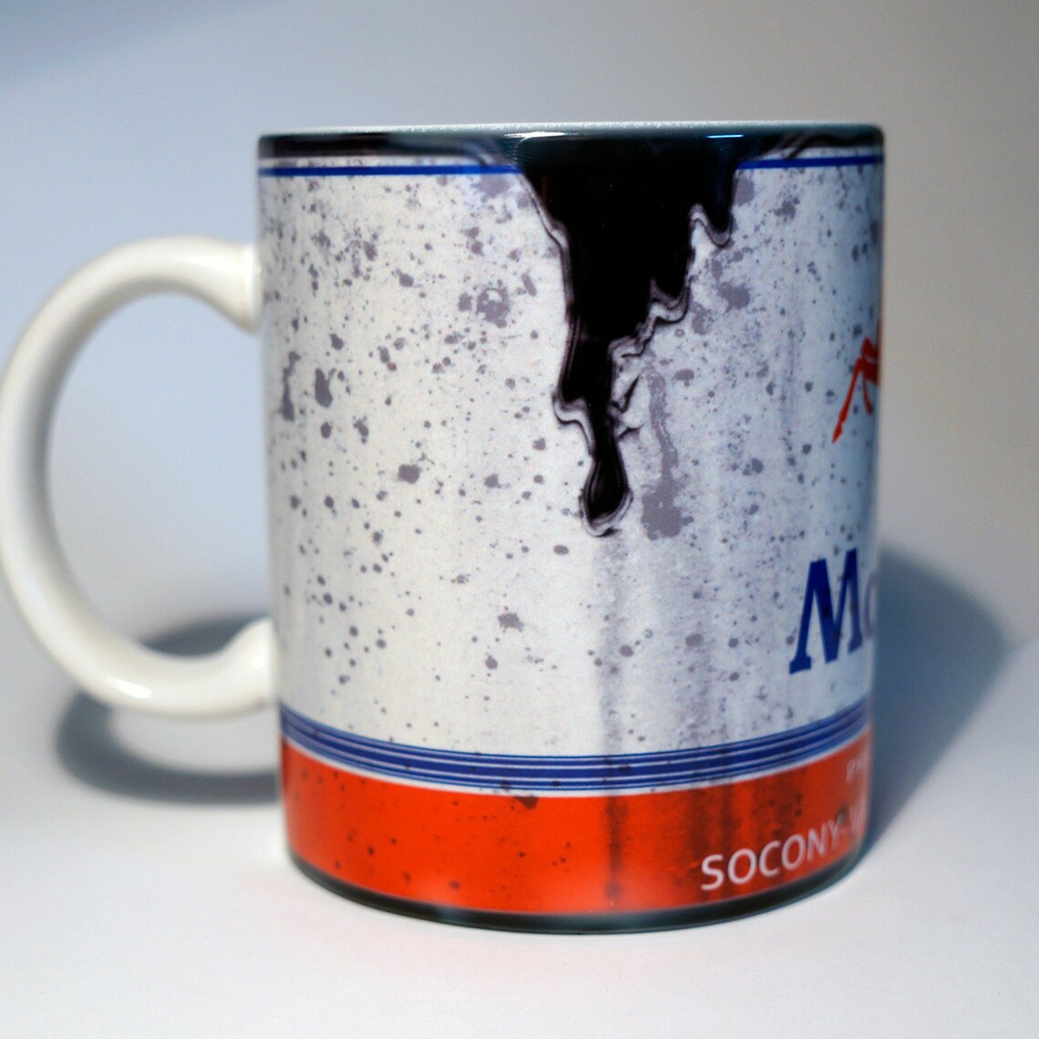 Mobil Motor Oil Can Coffee Mug 11 Oz. Replica Cup Etsy