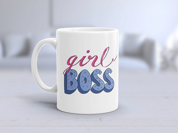 Girl Boss Coffee Mug Coffee Mugs Boss Lady Quote Coffee | Etsy