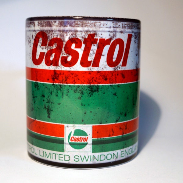 Castrol Motor Oil Can Coffee Mug 11 oz. Replica Cup