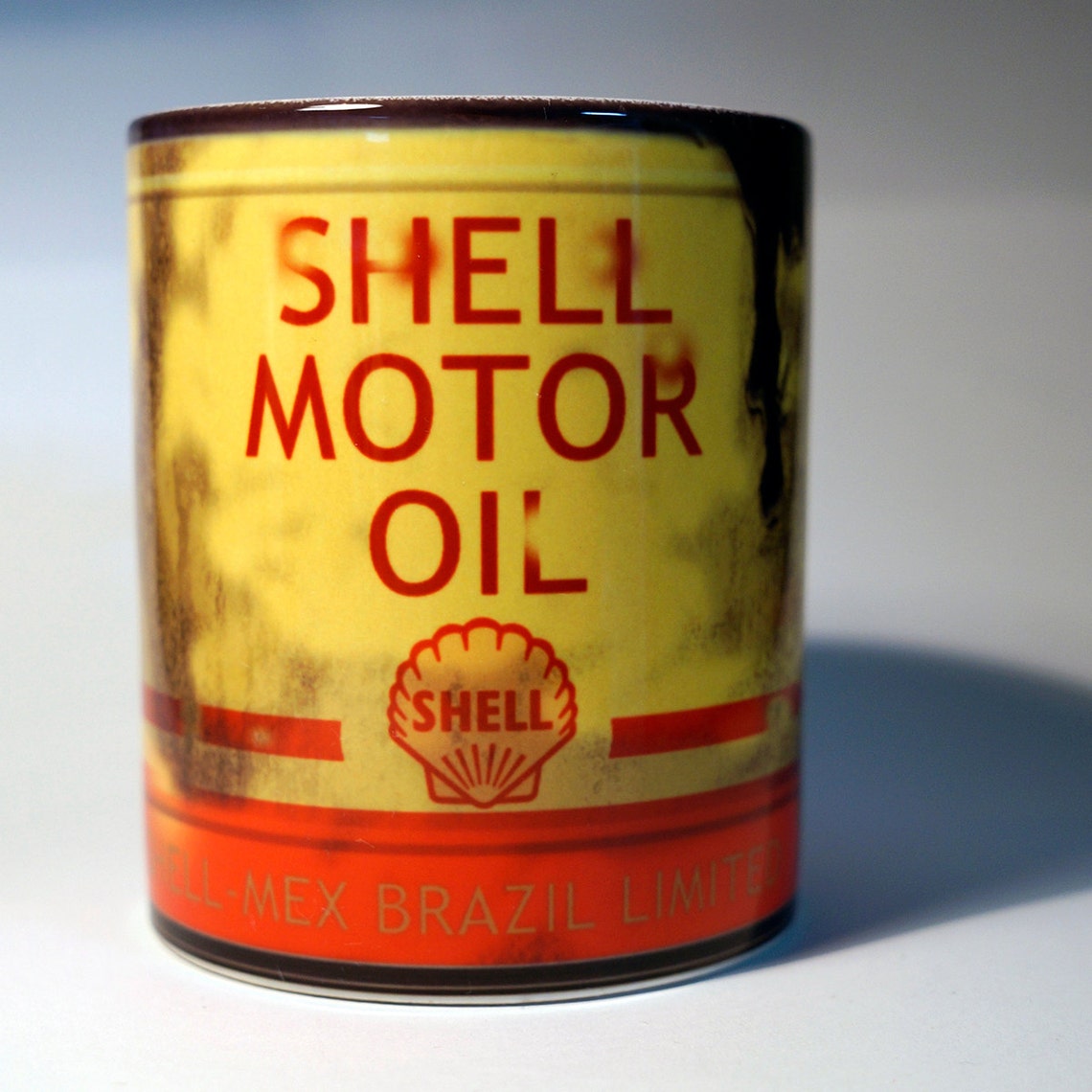 Shell Motor Oil Can Coffee Mug 11 Oz. Replica Cup Etsy