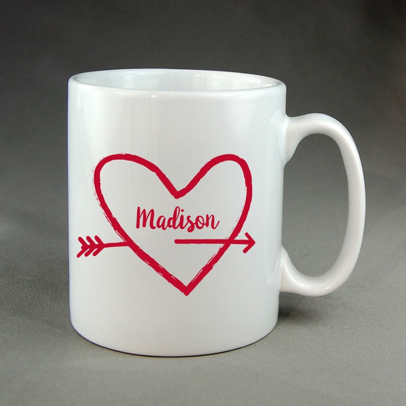 Personalized Love Coffee Mug Mugs Oz. 15 Ounce Love Hearts Etsy