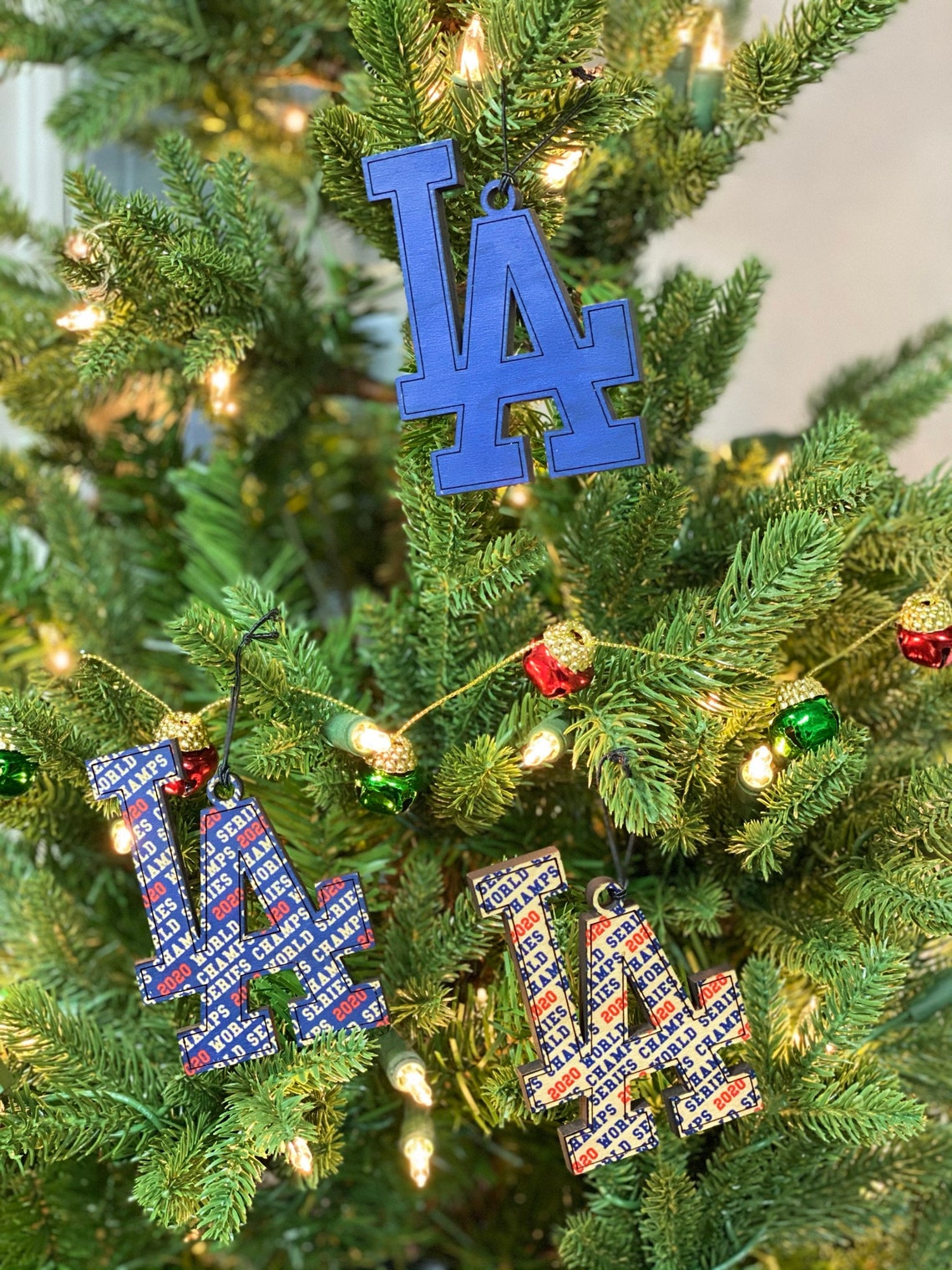 LA Dodgers Christmas California Ornament 2020 Set of 3 Etsy UK