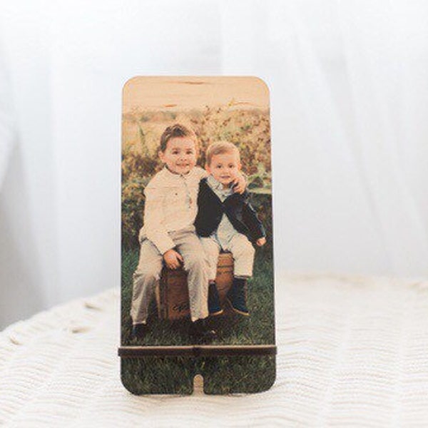 Personalized  Photo Cell Phone Stand, Charging Station, Valentines day gift for Her