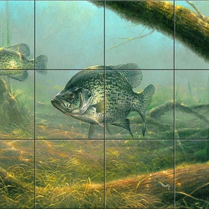 Elusive By Abraham Hunter Tile Mural Backsplash, Kitchen Home Décor, Artwork on Tiles, Decorative Tiles, Ceramic Tile Mural, USA Made