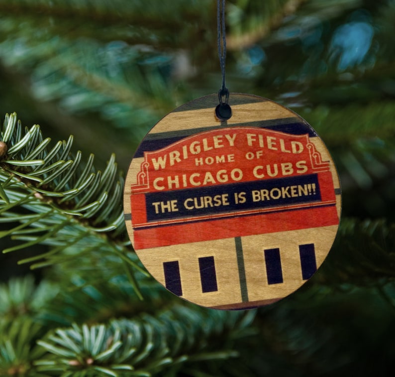 Wrigley Field Home of Chicago Cubs The Curse Is Broken | Etsy