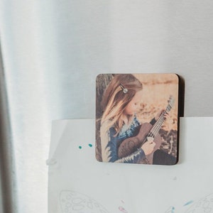 Personalized Photo Wood Magnet /Drink Coaster