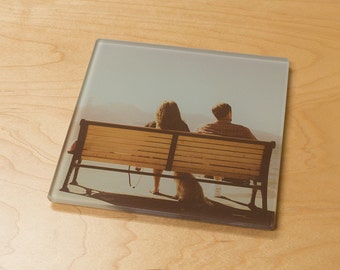 Customized Glass Trivet (Hot Plate) - Personalized Photo Trivet or Large Pot Coaster ,