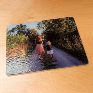 Planches à découper en verre personnalisées, cadeau photo, lavable au lave-vaisselle, cadeau de fête des mères image 1