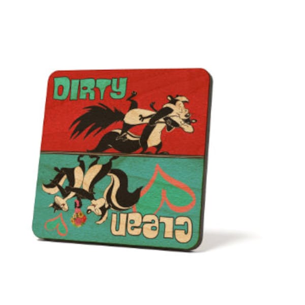 PePe Le Pew Dirty Clean Dishwasher Magnet