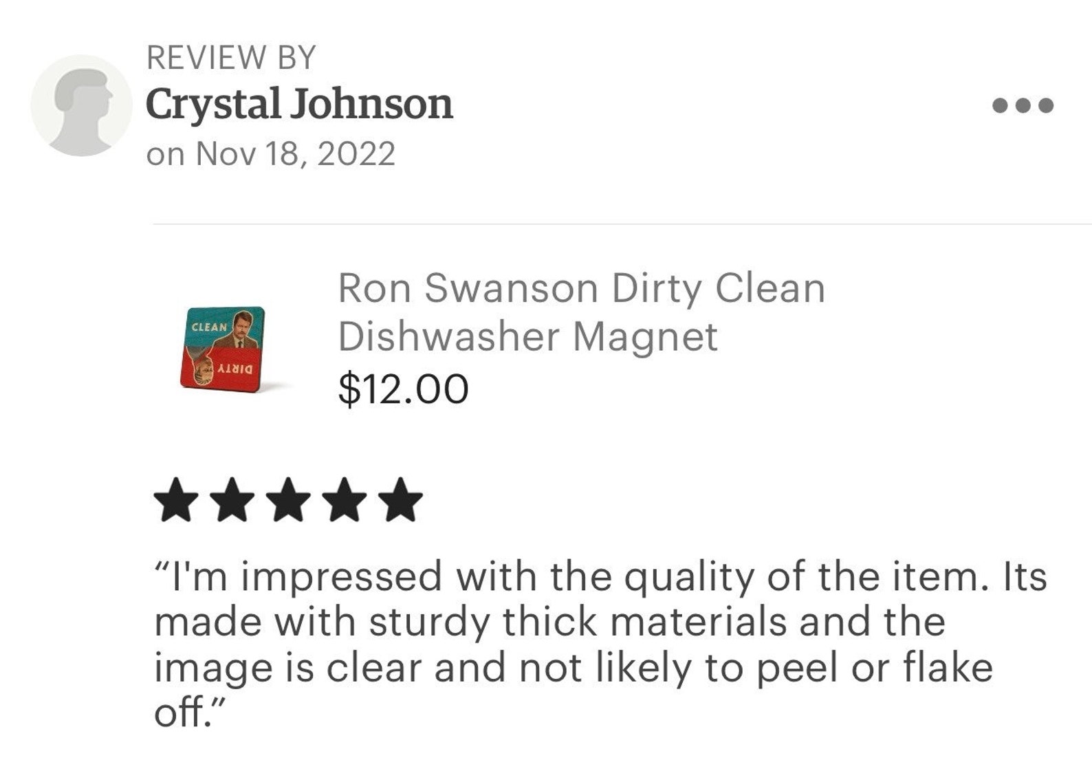 Ron Swanson Dirty Clean Dishwasher Etsy