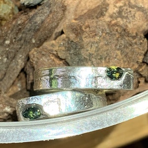Sapphire and silver ring