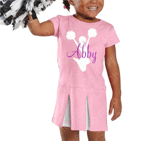 CHEERLEADER OUTFIT COSTUME HALLOWEEN ORANGE GLITTER BOW 2T 2 POM POM 5 PC SET