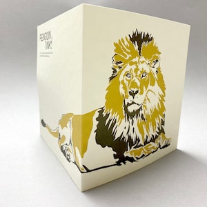 Cartão Leão - Cartão exclusivo para o dia dos pais - cartão para pai forte - Pai - aniversário dos pais - safari Cartões tipográficos - Cartão orgulhoso de você - juba de leões
