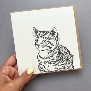 Jolie carte - chat mignon - carte chaton - carte d'anniversaire chat - carte d'anniversaire chaton - amour de chat - carte chat mignon - carte chaton mignon - anniversaire