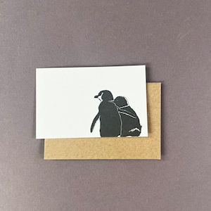 Cartão de florista "Abraço de pinguim" - Cartão de mensagem - Etiqueta de presente - Cartão em branco - Papelaria de casamento - Só porque sim - Cartão de floricultura - Mesa de casamento