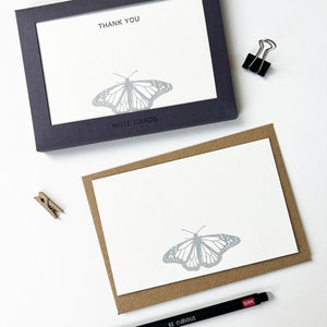 Schmetterling - Grußkarten - Letterpress - Grußkarten - Dankeschön - blanko - Einladungen - Einfach so - Tut mir leid - Frühlings Dankeschön