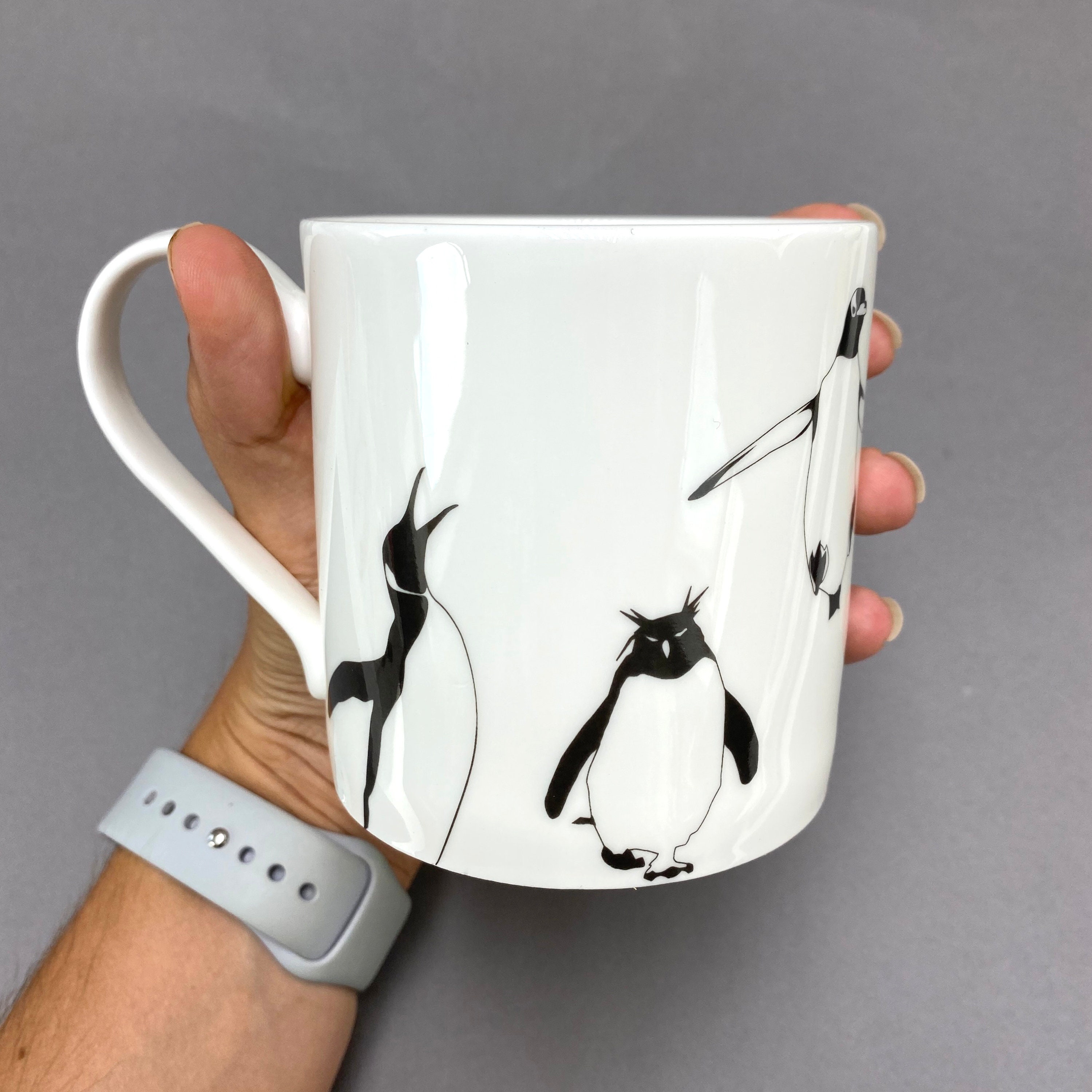 GMM Tazza Natalizia in ceramica, Tazze Mug Natalizie, Tazzone Natalizio, Ottima qualità, Regalo di Natale. (Orsetto/Maglioncino