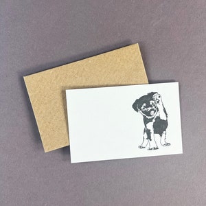 Cartão de florista para border terrier - Cartão de mensagem - Etiquetas para presente - Cartão em branco - Papelaria para casamento - Atacado de floricultura - Colocação - Cartão para passeador de cães
