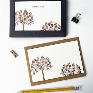 Agapanthus Grußkarten Set - Letterpress Grußkarten - Dankeschön - blanko - Weihnachten - Thinking of you - Einladungen