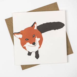 Fox-kaart - Boskaarten - Luxe kaarten - Boscollectie - Dierenkaarten - Boekdrukkaarten - Verjaardagskaart - Blanco kaart - Bedankt