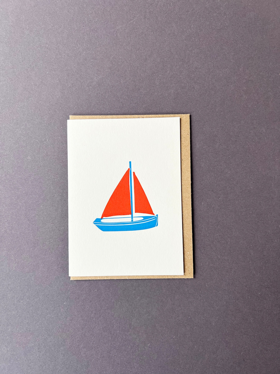 Letterpress Boat Note Cards: Seaside Thank You Cards - Etsy UK