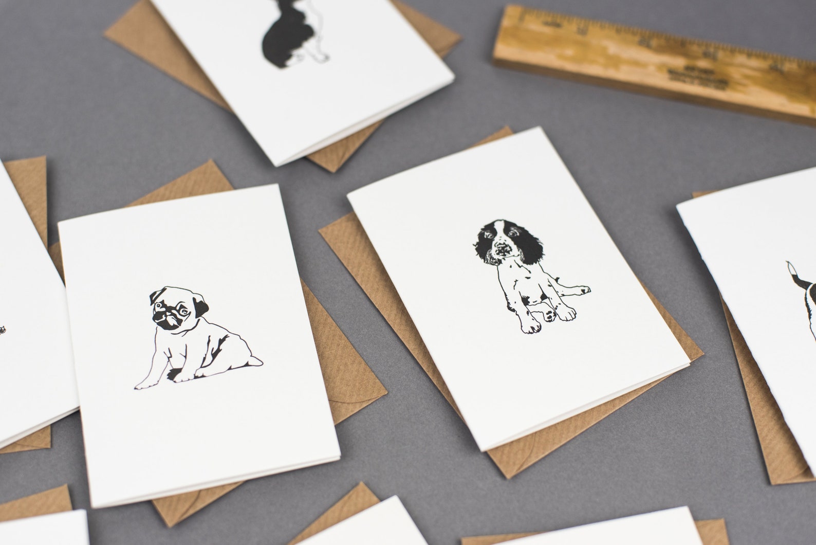 16 Dog Card Pack Dog Note Card Set Letterpress Thank You Etsy UK