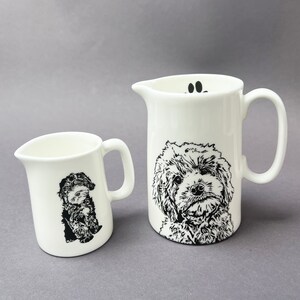 Cockapoo 1/2 pint Jug Cockapoo Lover milk jug Birthday Gift dog jug fine bone china Small gift Teacher gift Fathers day image 8