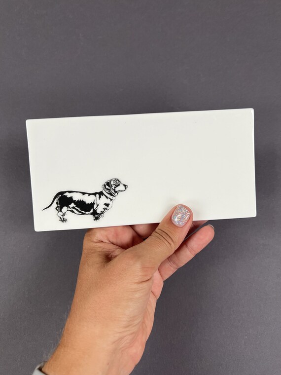 Sausage dog trinket dish deals