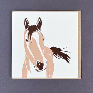 Geburtstagskarte Pferd - Danke-Karte - Kinder Pony Blanko Karte - Bar Mitzvah Karte - Pferdeliebhaber - Nur weil - Beste Freund Karte - Bauernhof Dekor