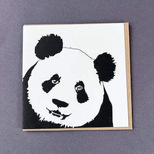 Pandakaart - dierenliefhebbers - bedankkaarten - Verjaardagskaarten - Blanco kaarten - een zeldzame vriend - gelukskaart - Vriendschapskaart