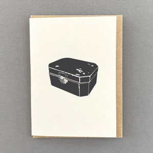 Coffre au trésor - coffre secret - nouvelle maison - carte typographique - petite carte de remerciement - juste parce que les cartes - étiquette cadeau - carte de correspondance Teasure trove