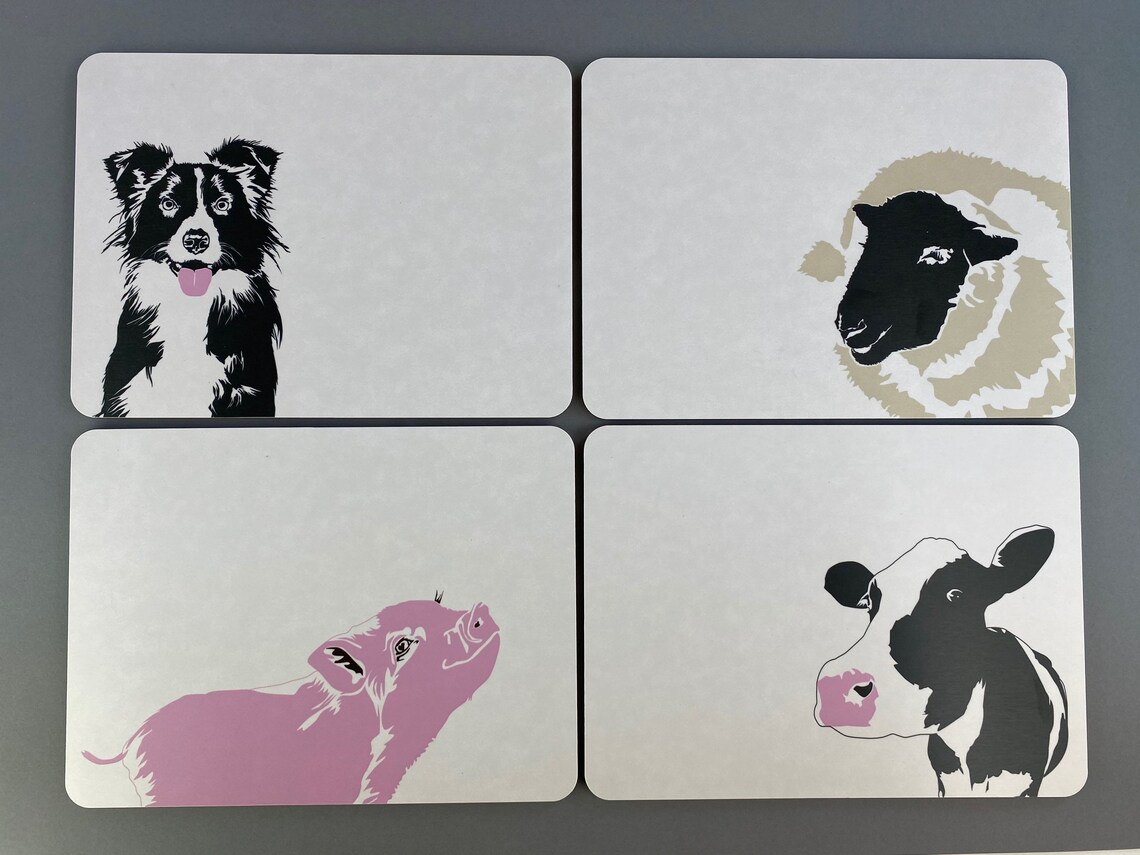 Sheep placemats melamine placemats melamine dinnerware set Etsy