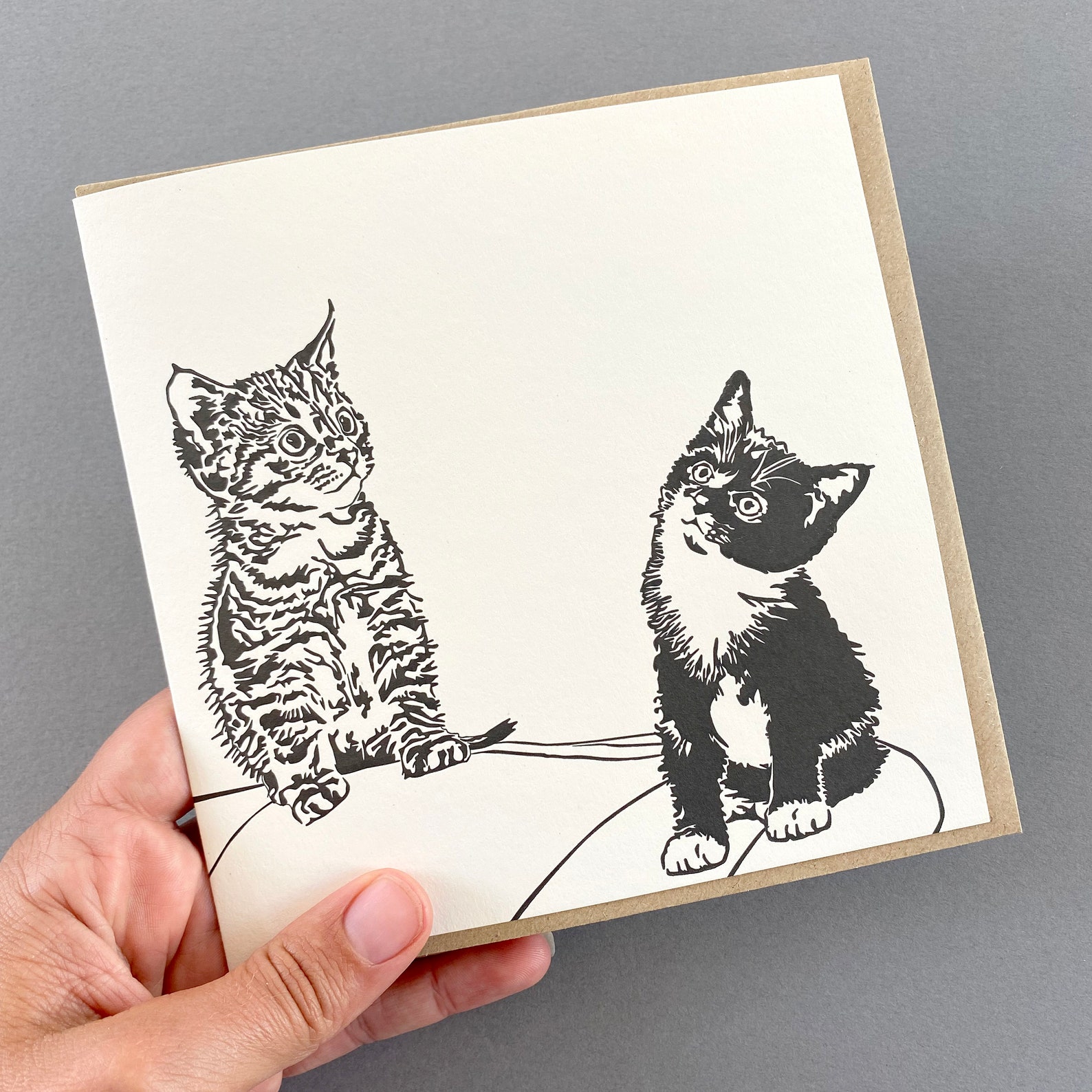 Kätzchen karte Liebe Katzen Verspielte Kätzchen süße - Etsy