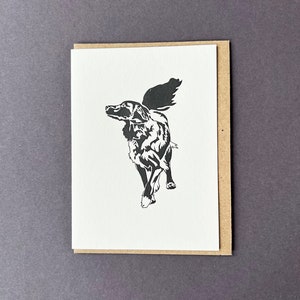 Retriever-Welpe Karte - Retriever Karte - Dankeskarte - Letterpress - Kleine Notizkärtchen - Hundeausführer - Geburtstag - Geschenkanhänger - Ente tolling