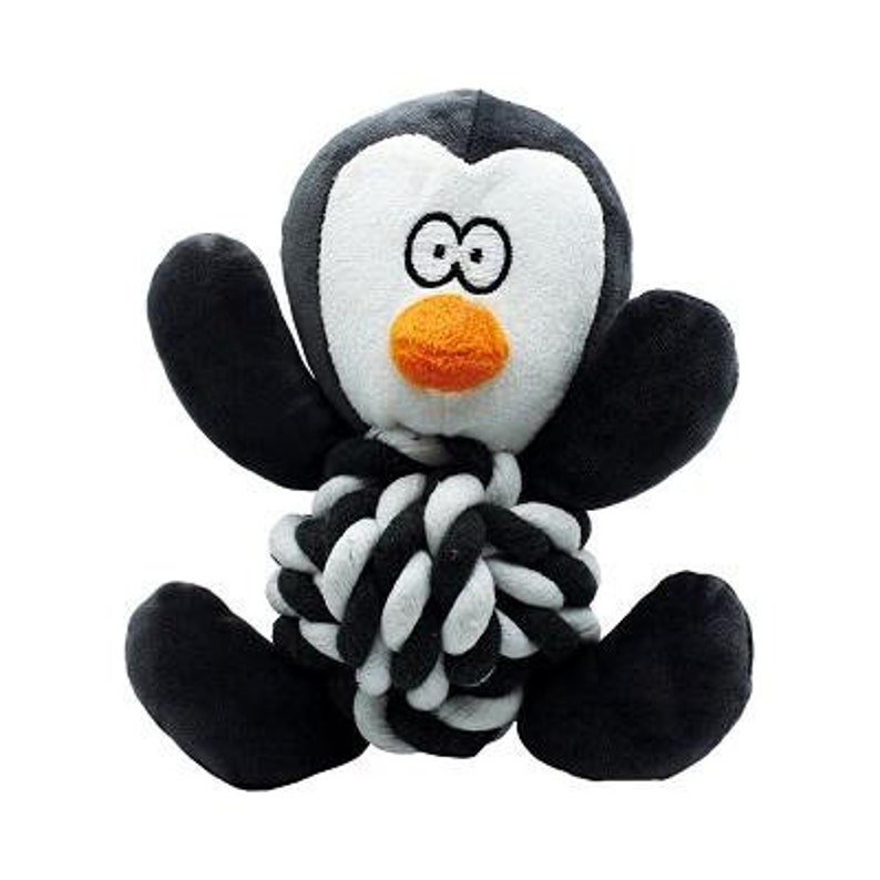 Knottie Penguin Christmas Dog Toy