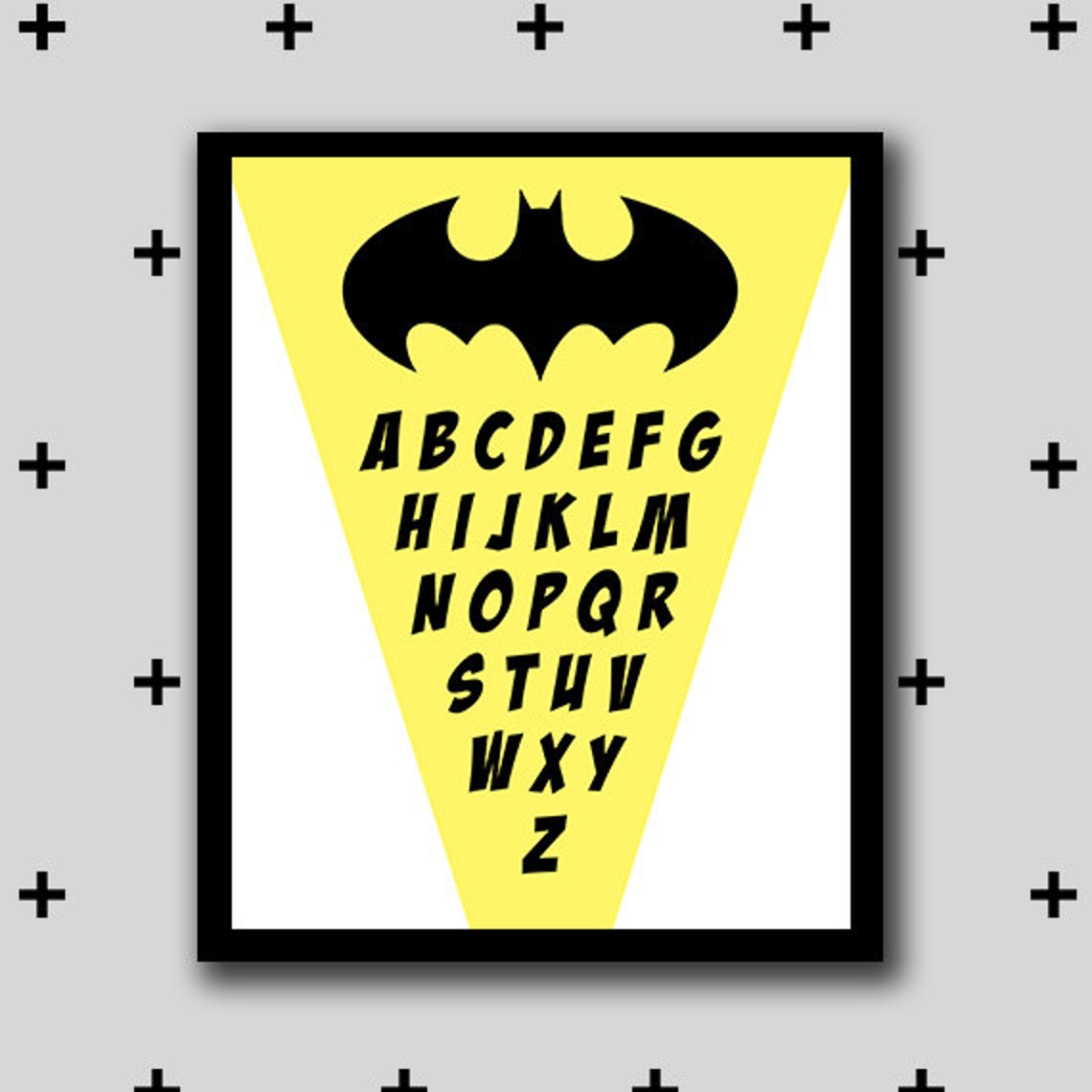 Printable Batman Alphabet Artwork Alphabet Wall Art Boys Etsy