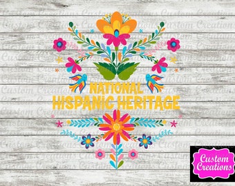 HISPANIC HERITAGE MONTH - png, instant download, sublimation, digital file