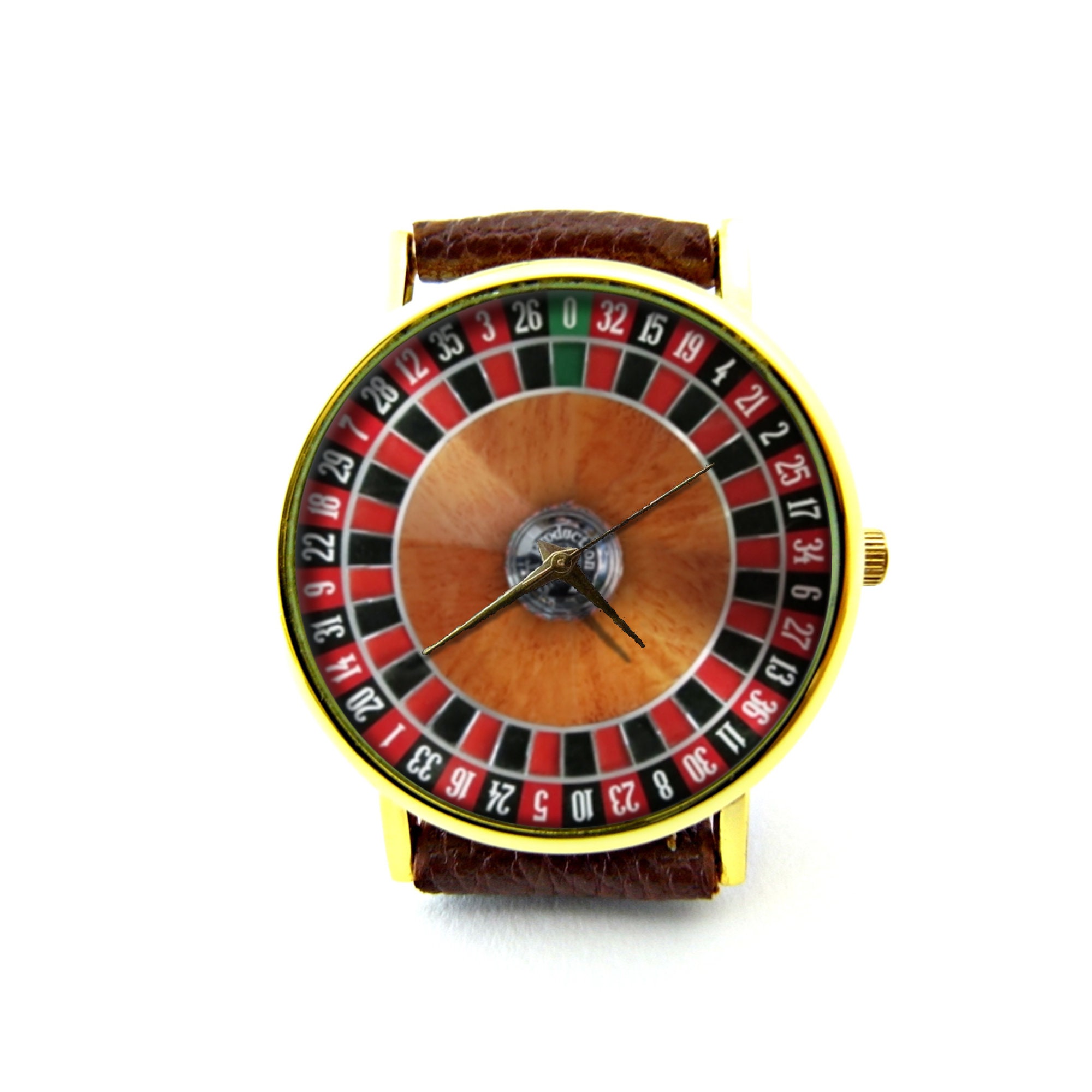 Watch Ruter Roulette Leather Watch, Game Watch, Unisex Watch, Winnings Watch, Money ...