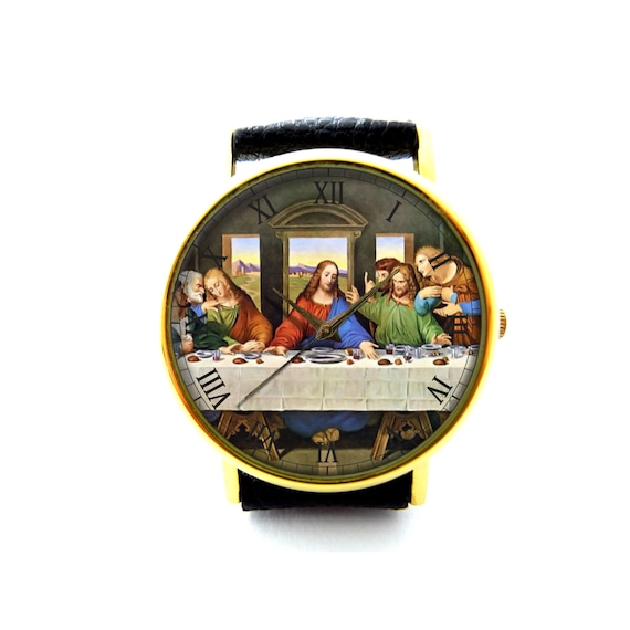 The Last Supper Leonardo Da Vinci Leather Watch, Leonardo  display picture 2