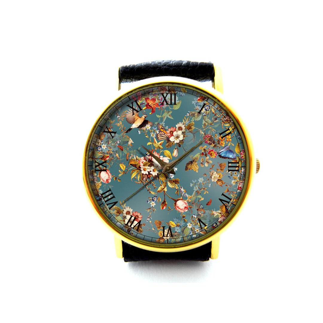 [LLOYD] 韓国ブランド☆flower rain round leather watch LLOYD] 韓国ブランド☆flower rain round leather watch 腕時計